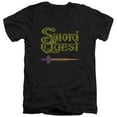 thumbnail image 1 of Atari 8 Bit Sword S/S Adult V-Neck T-Shirt 30/1 T-Shirt Black, 1 of 1