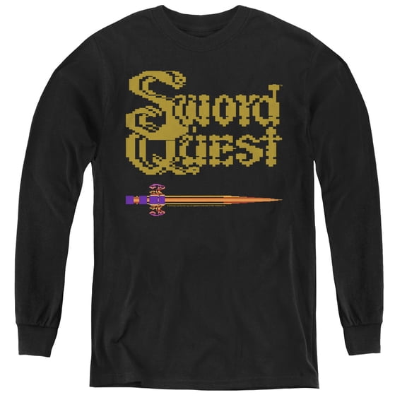 Atari - 8 Bit Sword - Youth Long Sleeve Shirt - Small