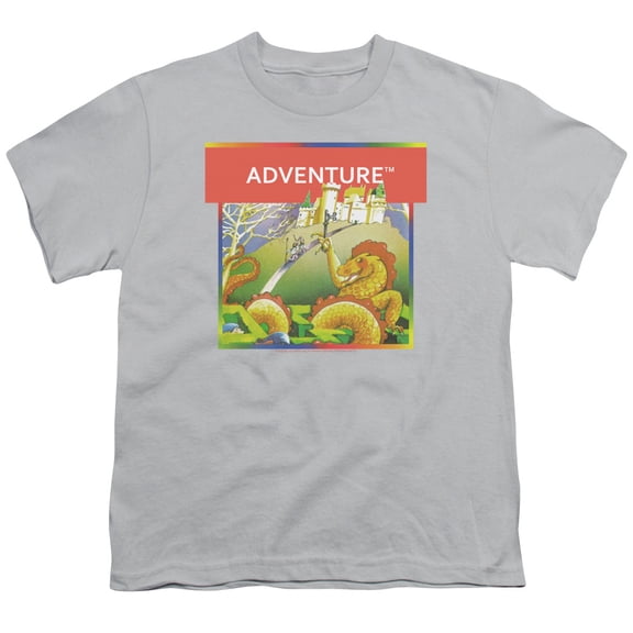 Atari - Adventure Box Art - Youth Short Sleeve Shirt - Large