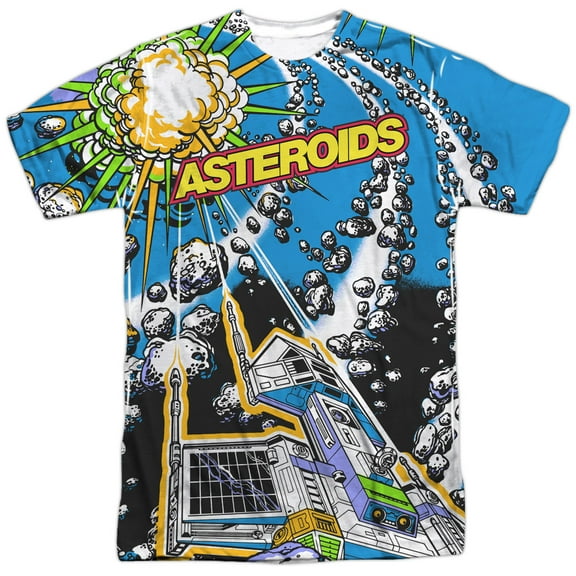 Atari - Asteroids All Over - Short Sleeve Shirt - Small