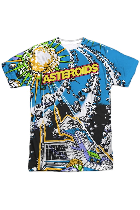 Atari - Asteroids All Over - Short Sleeve Shirt - Small