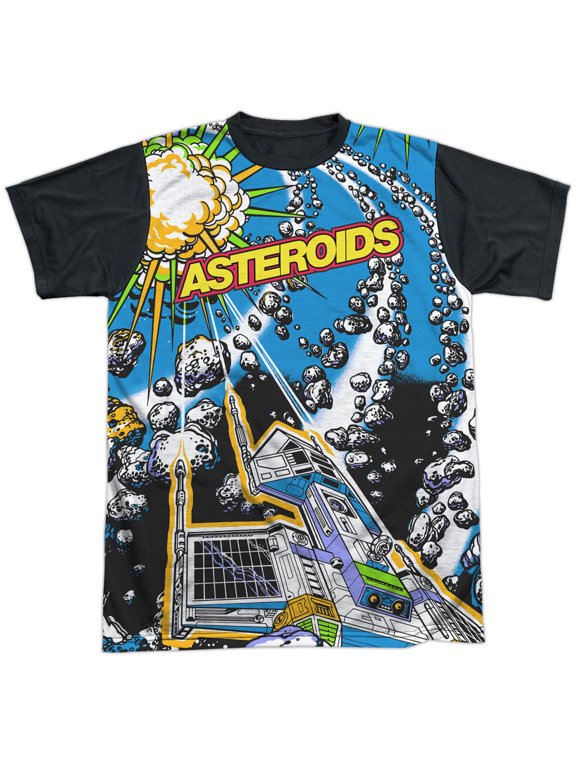 Asteroids All Over Unisex Adult Halloween Costume Sublimated T Shirt
