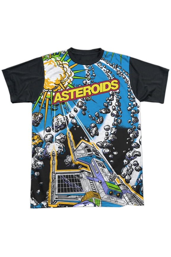 Asteroids All Over Unisex Adult Halloween Costume Sublimated T Shirt