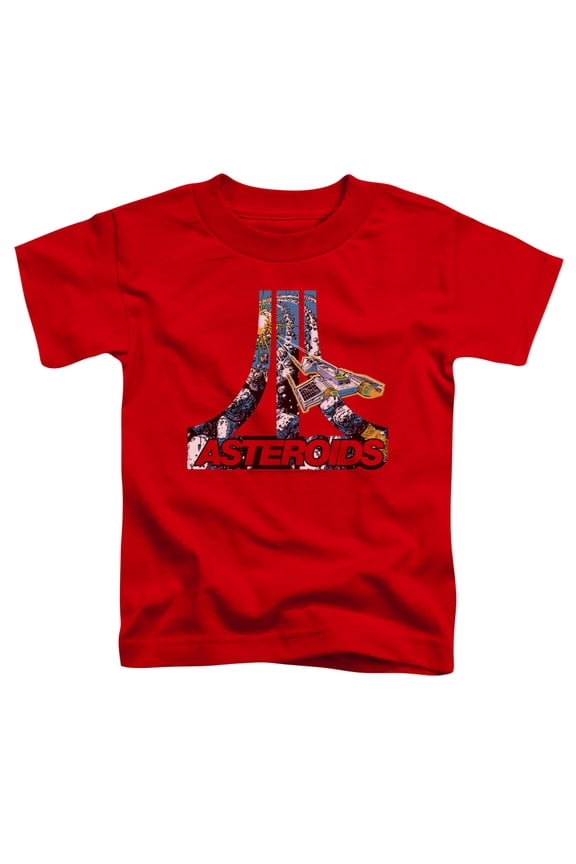 Atari Asteroids Atari S/S Toddler T-Shirt Red