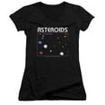 thumbnail image 1 of Atari Asteroids Screen Junior Women's T-Shirt V-Neck Black, 1 of 1