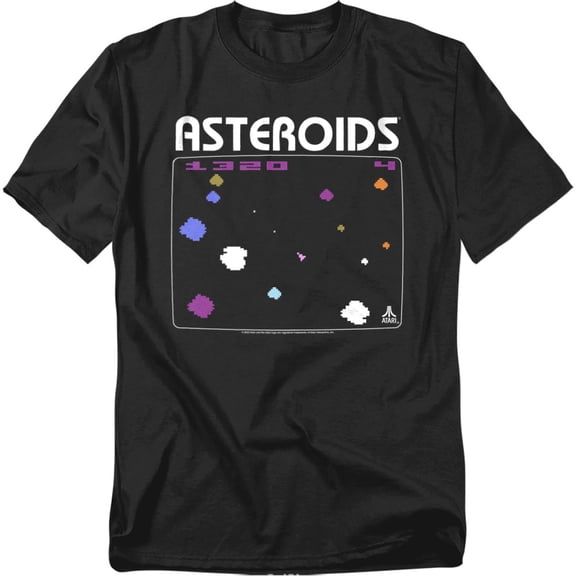 Atari T-Shirt Asteroids Screen Unisex Graphic Tee For Men & Women