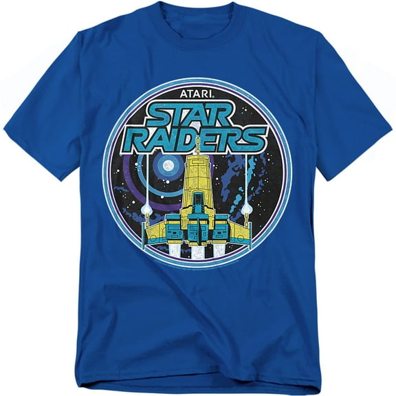 Atari T-Shirt Badge Unisex Graphic Tee For Men & Women Royal 
