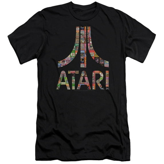 Atari Box Art S/S Adult 30/1 T-Shirt Black