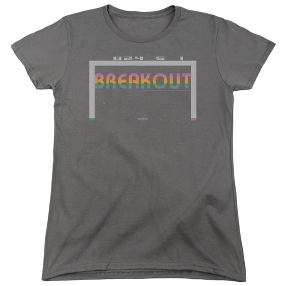 Atari Breakout 2600 S/S Women's T-Shirt Charcoal