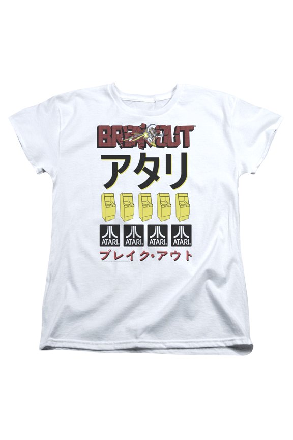 Atari Breakout Repeat S/S Women's Tee White