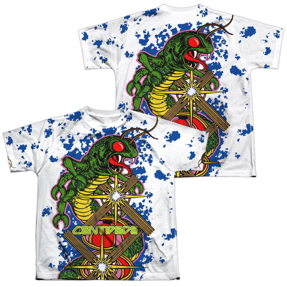 Atair Insect Atari Centipede Game Insect Attack Big Boys Youth Front/Back Print T ...