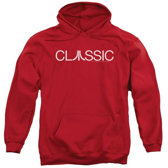 Atari Classic Adult Pullover Hoodie Sweatshirt Red