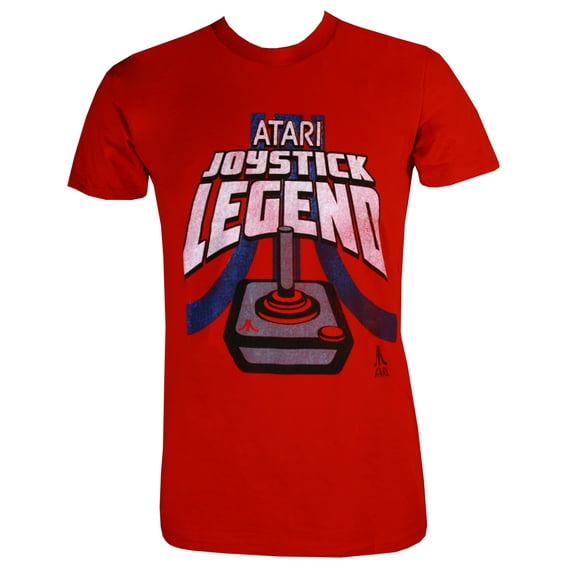 Atari Distressed Joystick Legend Men's Slim Fit T-Shirt, Large