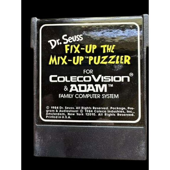 Atari Dr. Seuss Fix-up the Mix-up Puzzler Video Game (Cartridge Only)