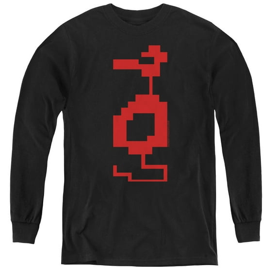 Atari Dragon Youth Long Sleeve T-Shirt Tee Black