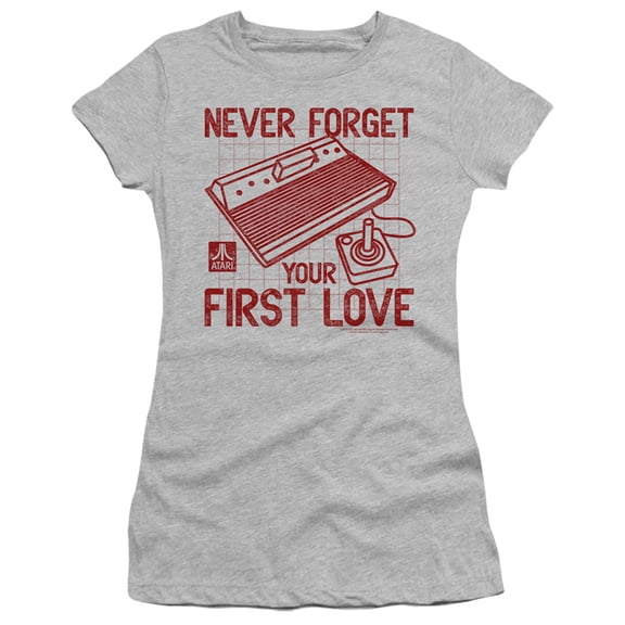 Atari - First Love - Juniors Teen Girls Cap Sleeve Shirt - Medium