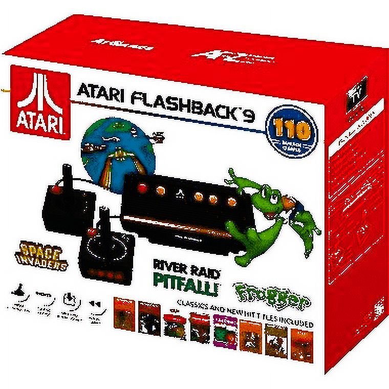 Atari Flashback 9, HDMI Game Consoles, 110 Games, Wired Joystick Controllers, Black, AR3050 - image 1 of 7