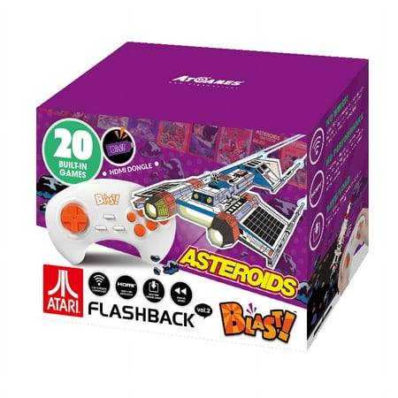 Atari Flashback Blast! Vol. 2, Asteroids, Retro Gaming, Purple, 818858029544