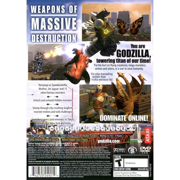 Pre-Owned Atari Godzilla: Save Planet Earth