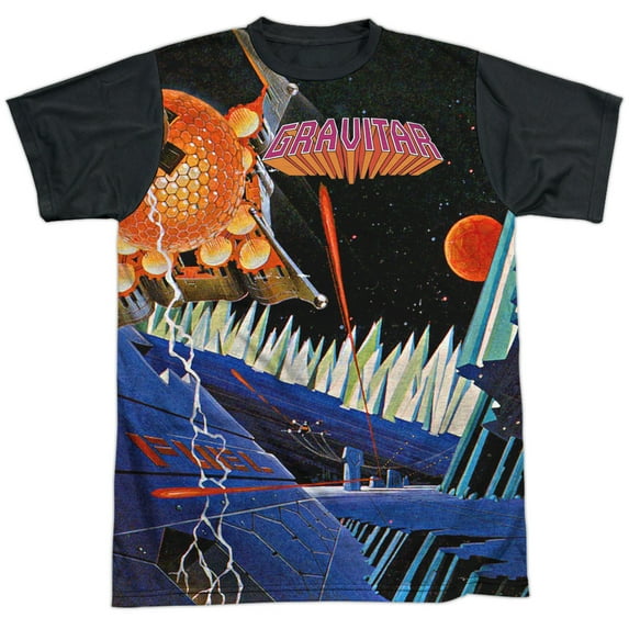 Atari Gravitar Mens Sublimation Shirt with Black Back