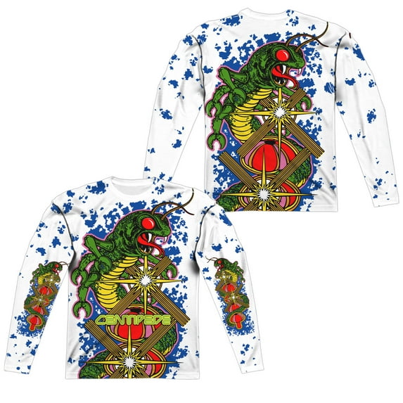 Atari - Insect Attack (Front/Back Print) - Regular Fit Long Sleeve Shirt - XXX-Large