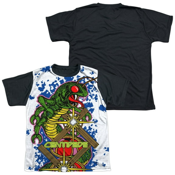 Atari - Insect Attack - Youth Short Sleeve Black Back Shirt - Large