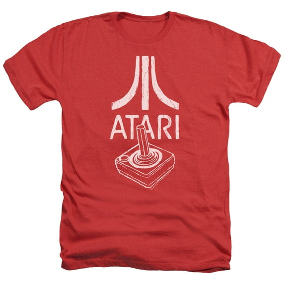Atari - Joystick Logo - Heather Short Sleeve Shirt - Large