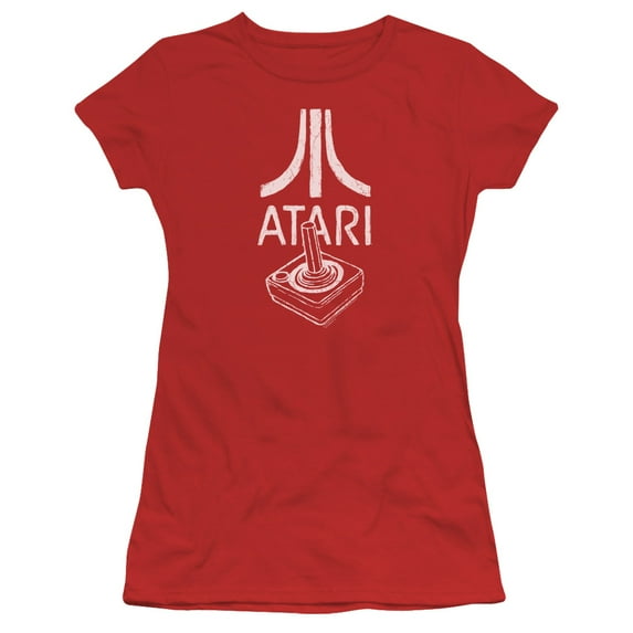 Atari - Joystick Logo - Juniors Teen Girls Cap Sleeve Shirt - XX-Large