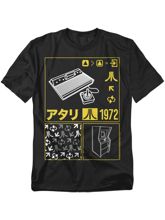 T-Shirt Kanji Squares Unisex Graphic Tee For Men & Women Black 