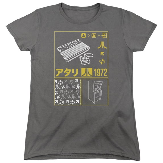 Atari - Kanji Squares - Women's Short Sleeve Shirt - Medium