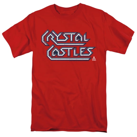 Atari Men's Crystal Castles Logo T-shirt Red
