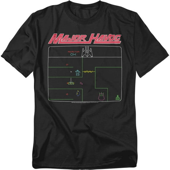 Atari T-Shirt Major Havoc Screen Unisex Graphic Tee For Men & Women