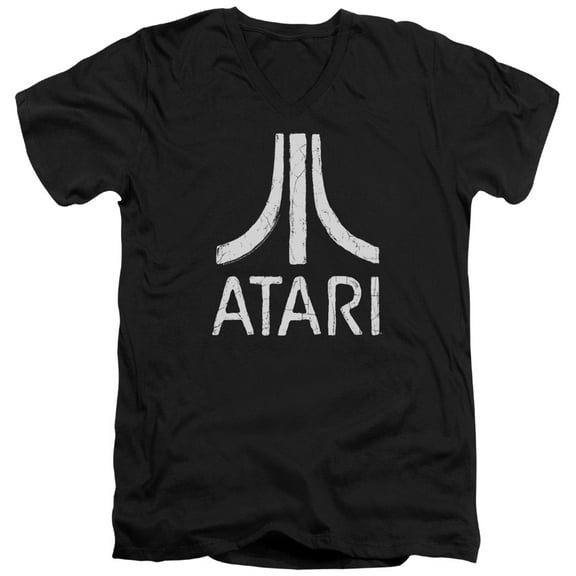 Atari Men's Rough Logo Slim Fit T-shirt Black