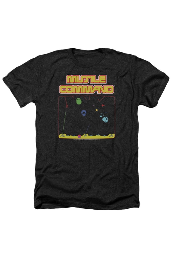 Atari - Missle Screen - Heather Short Sleeve Shirt - X-Large