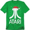 thumbnail image 1 of Atari T-Shirt Pixel Santa Hat Unisex Graphic Tee For Men & Women, 1 of 7