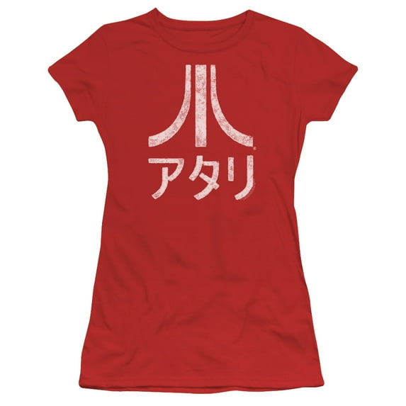 Atari Rough Kanji S/S Junior Women's T-Shirt Sheer Red