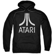 Mens Atari Rough Logo Hooded Sweatshirt Small Black