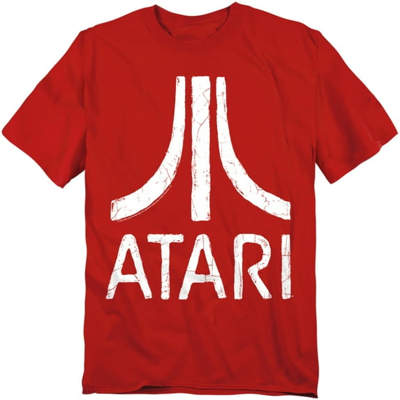 Atari T-Shirt Rough Logo Unisex Graphic Tee For Men & Women Red 