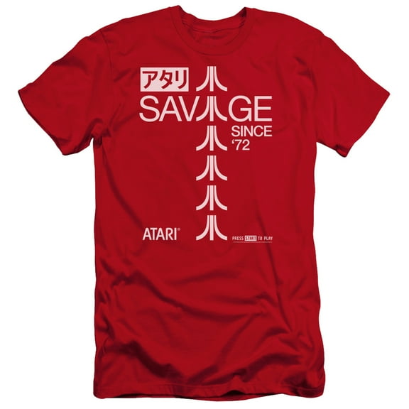 Atari - Savage 72 - Premium Slim Fit Short Sleeve Shirt - Medium