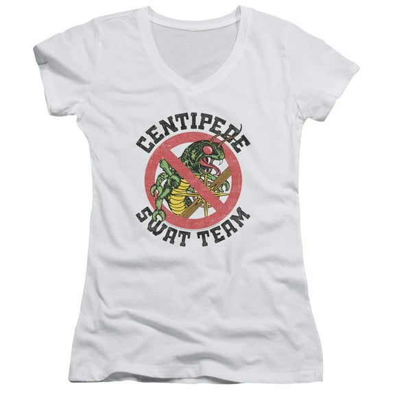 Atari Swat Team Junior Women's T-Shirt V-Neck White