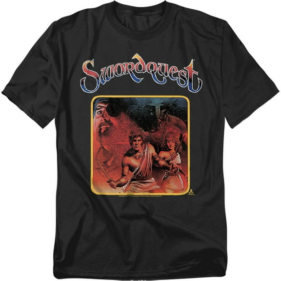 Atari T-Shirt Swordquest Unisex Graphic Tee For Men & Women