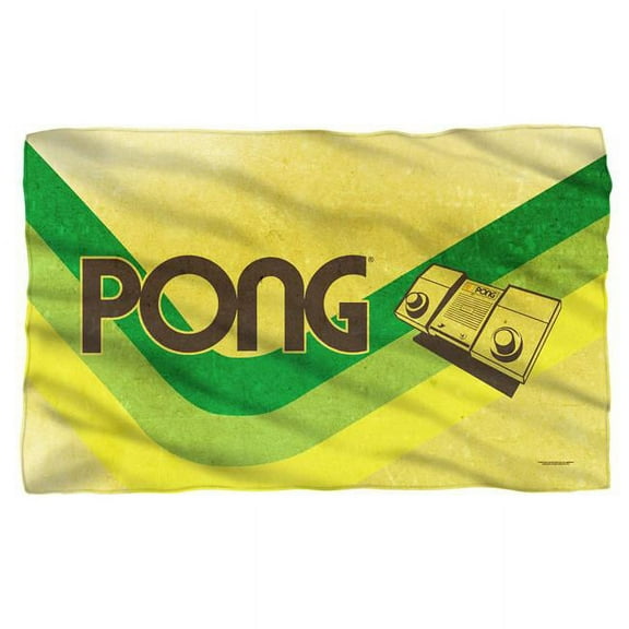 Atari/pong Lines-fleece Blanket-white-36x58
