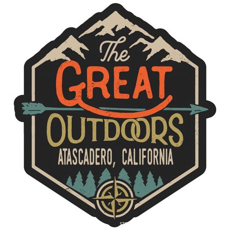 Atascadero California The Great Outdoors Design 2-Inch Vinyl Decal Sticker
