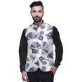 thumbnail image 1 of Atasi Abstract Casual Jacket For Men Printed Nehru Jacket Mens Wedding Indian Waistcoat Mandarin Blazer-X-Large, 1 of 6