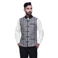 thumbnail image 1 of Atasi Check Party Wear Jacket For Men Printed Casual Coat Elegant Wedding Blazer-X-Large, 1 of 4