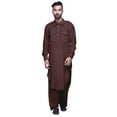 thumbnail image 1 of Atasi Classic Collar Pathani Kurta Pajama For Boys Rayon Front Pocket Shirt, 1 of 5