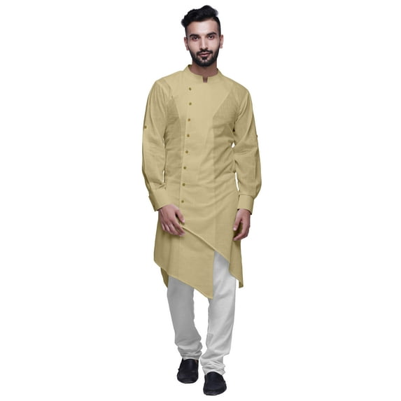 Atasi Cotton Flex Designer Button Down Kurta For Men Casual Summer Wear Kurtas-XXX-Large