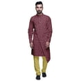 thumbnail image 1 of Atasi Cotton Long Kurta Pajama Set For Men Designer Casual Kurta Pajama Clothing, 1 of 3