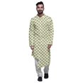 thumbnail image 1 of Atasi Cotton Printed Kurta Set For Men Designer Casual Kurta Pajama Clothing, 1 of 2