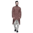 thumbnail image 1 of Atasi Cotton Slub Printed Fashion For Men Asymmetric Button Down Kurta For Men, 1 of 5